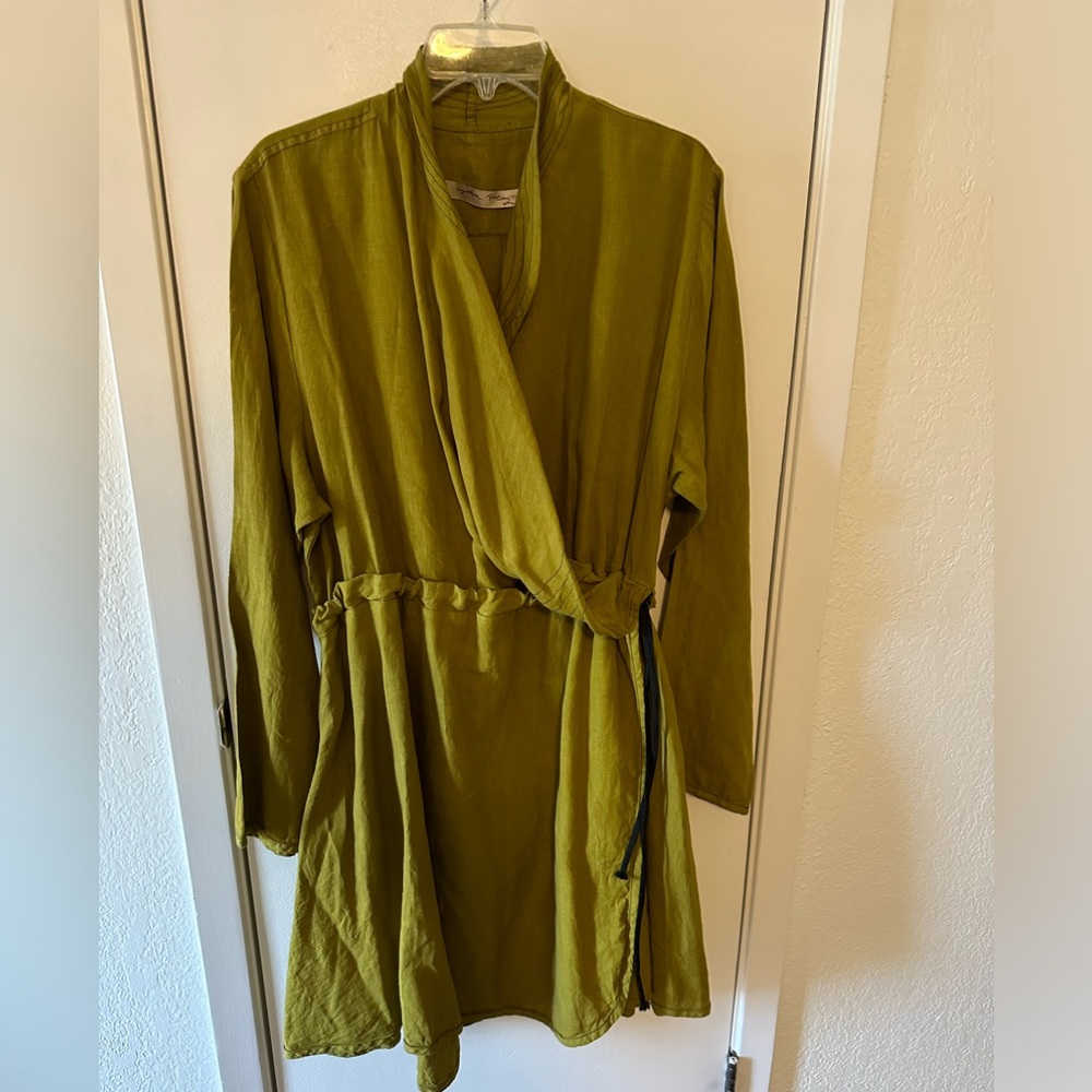 Cynthia Ashby Wrap Dress or Tunic in Linen